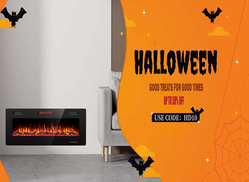 Ignite the Halloween Spirit with Electric Fireplaces: Spooktacular Promotions Await!