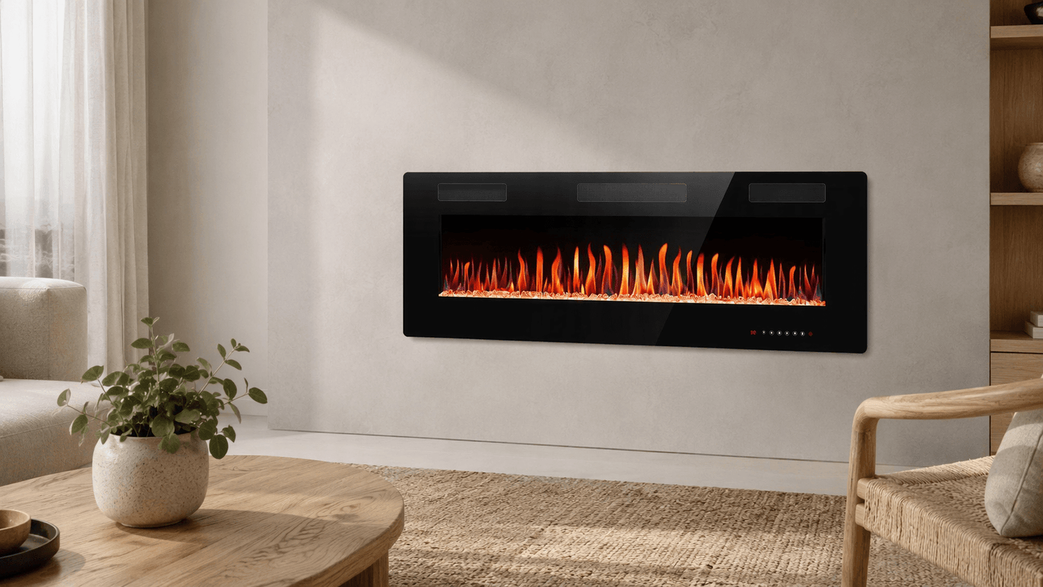 C3 Electric Fireplace: Ultra-Thin Style and Cozy Ambiance for Modern Homes