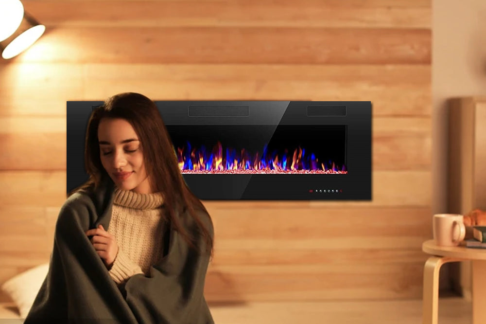 how to make an electric fireplace look real