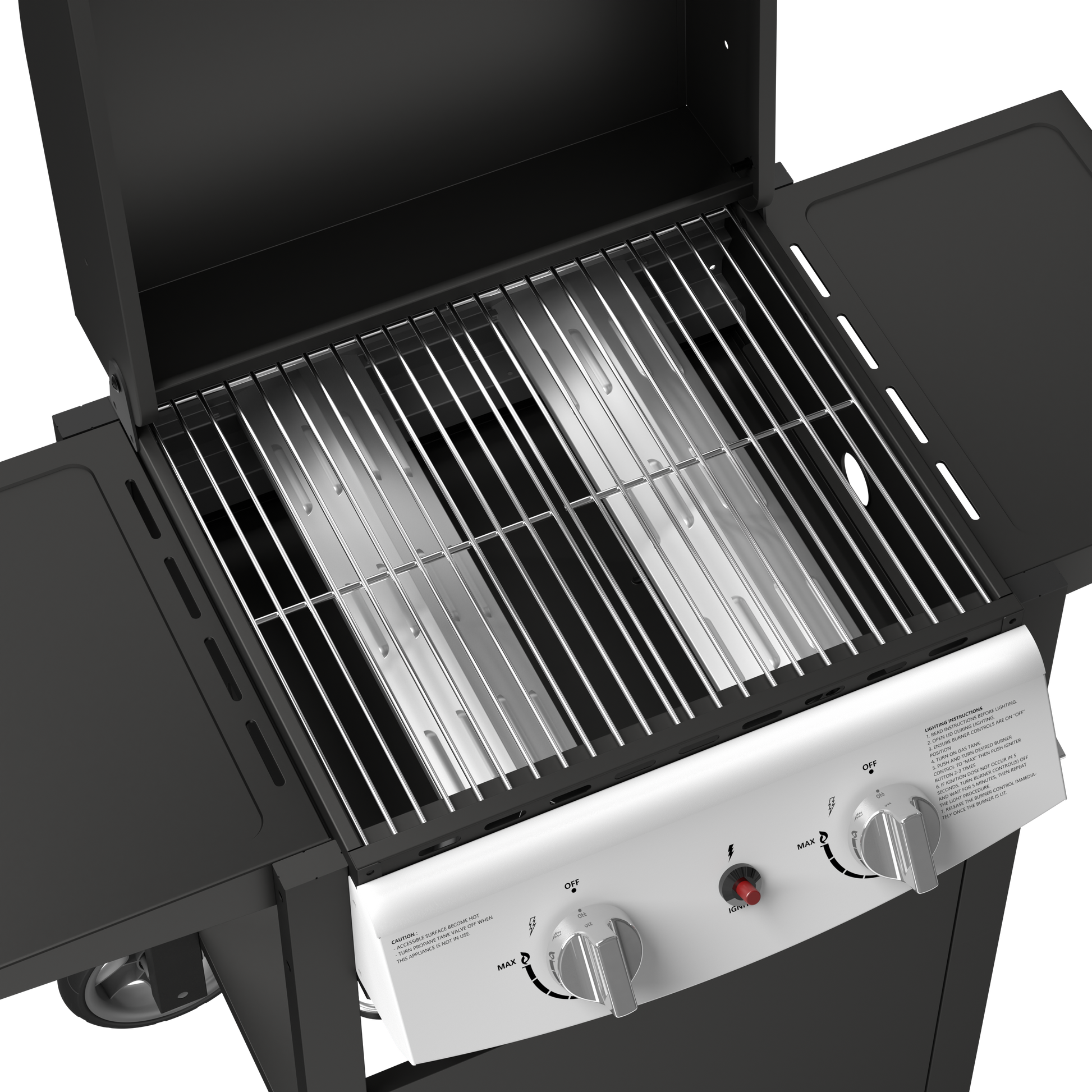 R.W.FLAME 2-Burner Propane Gas Grill, 20,000 BTU Stainless Steel BBQ Grill R.W.FLAME