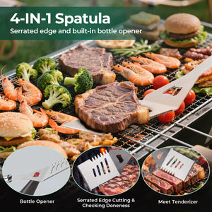 16 Inch Stainless Steel BBQ Grill Tools BBQ Tool Grilling Accessories