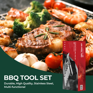 16 Inch Stainless Steel BBQ Grill Tools BBQ Tool Grilling Accessories