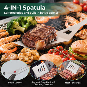 16 Inch Stainless Steel BBQ Grill Tools BBQ Tool Grilling Accessories