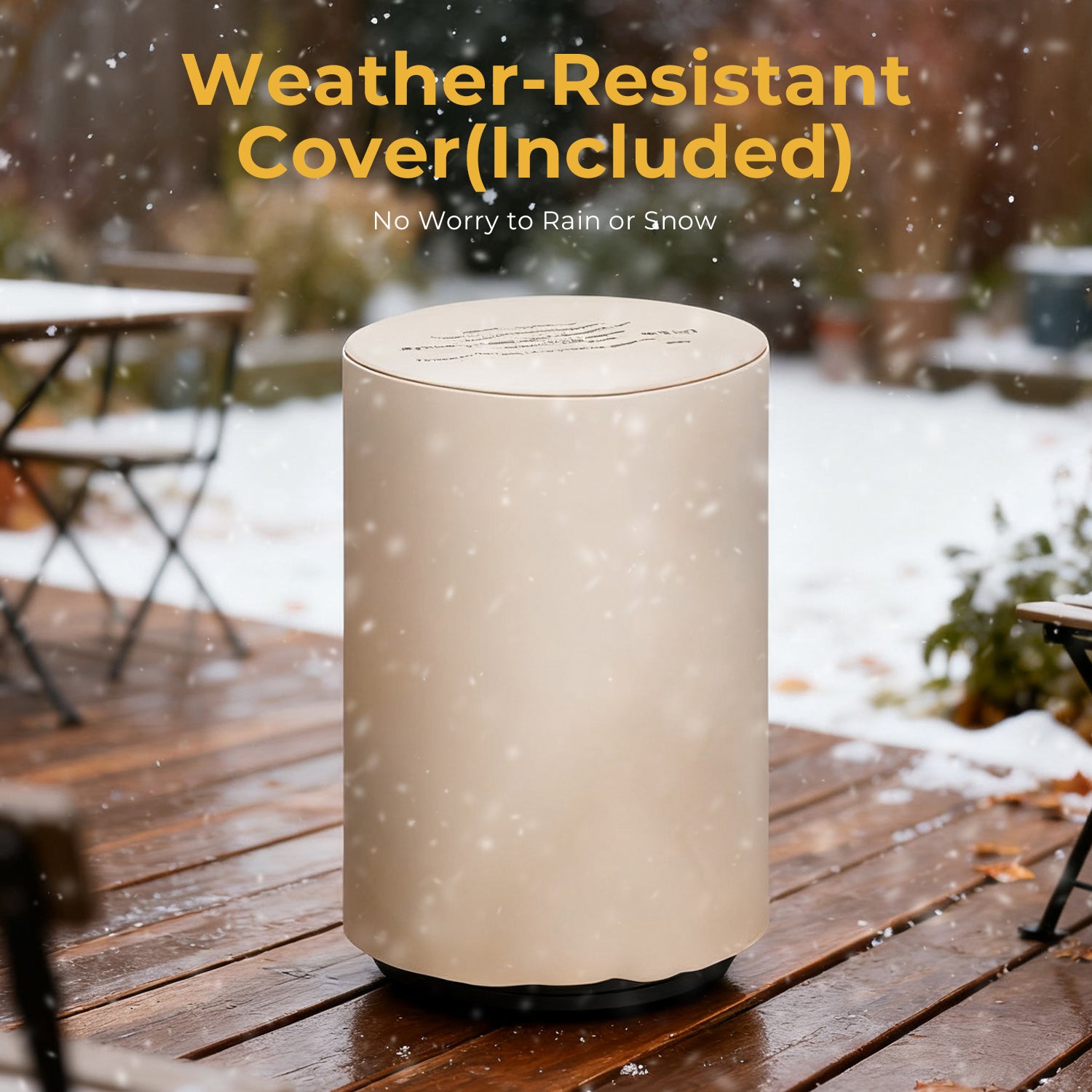 R.W.FLAME 20" 50000 BTU Smokeless Propane Fire Pit with Lava Rocks and Glass Wind Guard