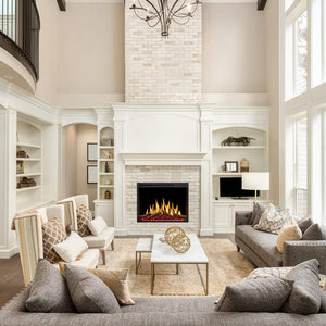 R.W.FLAME 34''Electric Fireplace Insert, Infrared Electric Fireplace,  750W/1500W