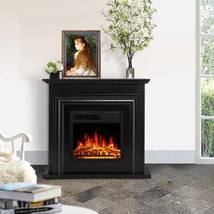 R.W.FLAME 36'' Electric Fireplace with Mantel Package,750 - 1500W