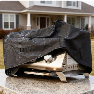 R.W.FLAME 3 Burner Tabletop Propane Gas Grill Stainless Steel Portable Outdoor BBQ Grill with Griddle