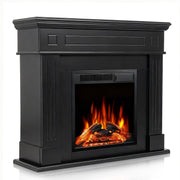 R.W.FLAME 43" Electric Fireplace Mantel Wooden Surround Firebox with 7 Adjustable Led Flame 750W/1500W R.W.FLAME