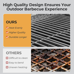 R.W.FLAME 4-Burner 32000BTU Propane Gas Grill with 304 Stainless Steel Cooking Grid and Hanging Hooks R.W.FLAME