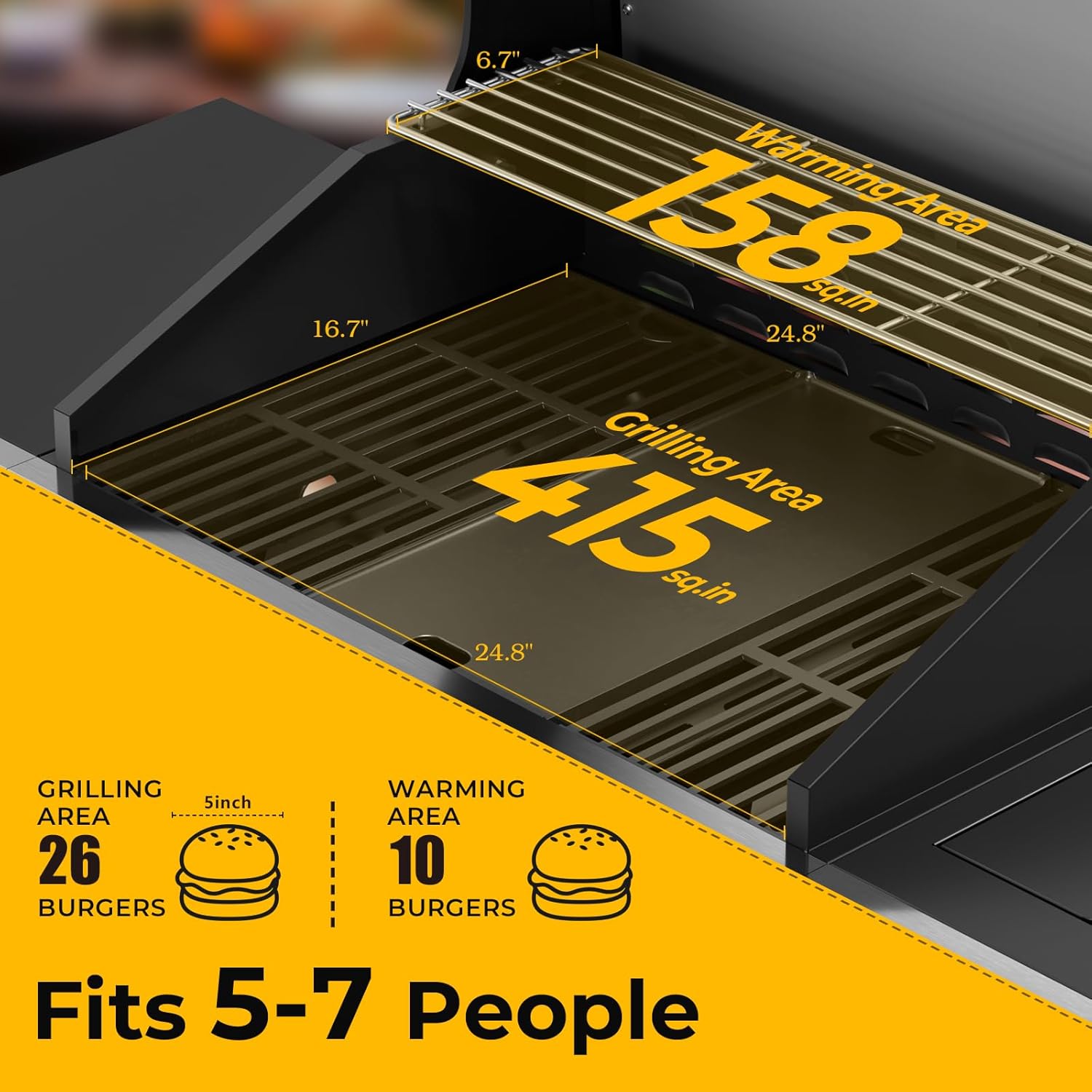 R.W.FLAME 3 & 4-Burner Propane Gas Grills with Side Burners, for Outdoor Cooking, BBQ, Patio, Camping R.W.FLAME