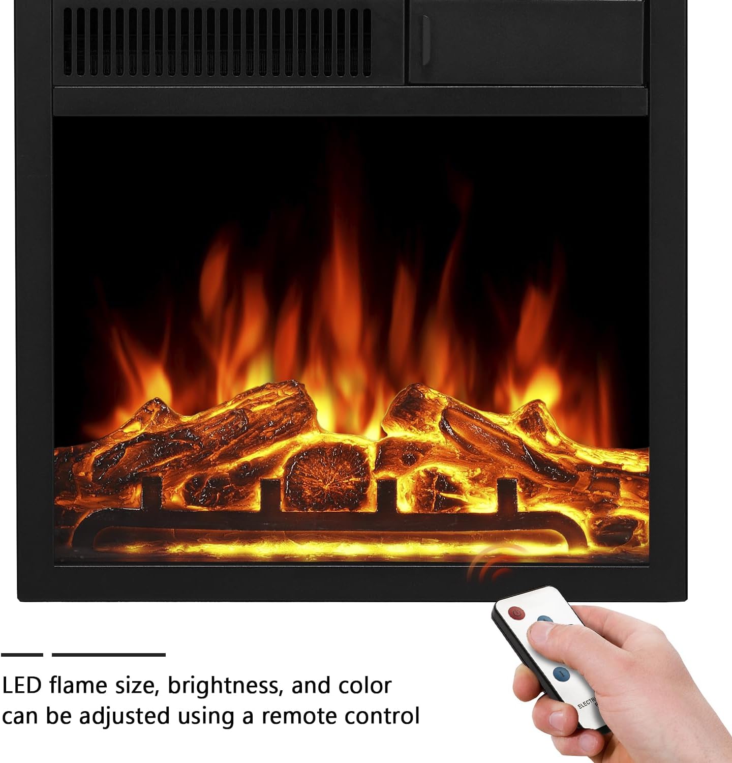 R.W.FLAME 36'' Electric Fireplace with Mantel Package,750 - 1500W R.W.FLAME