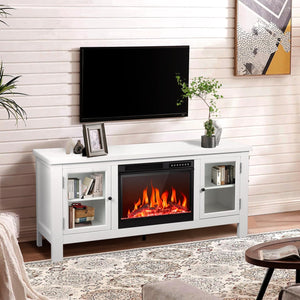 R.W.FLAME Modern Fireplace TV Stand with 23
