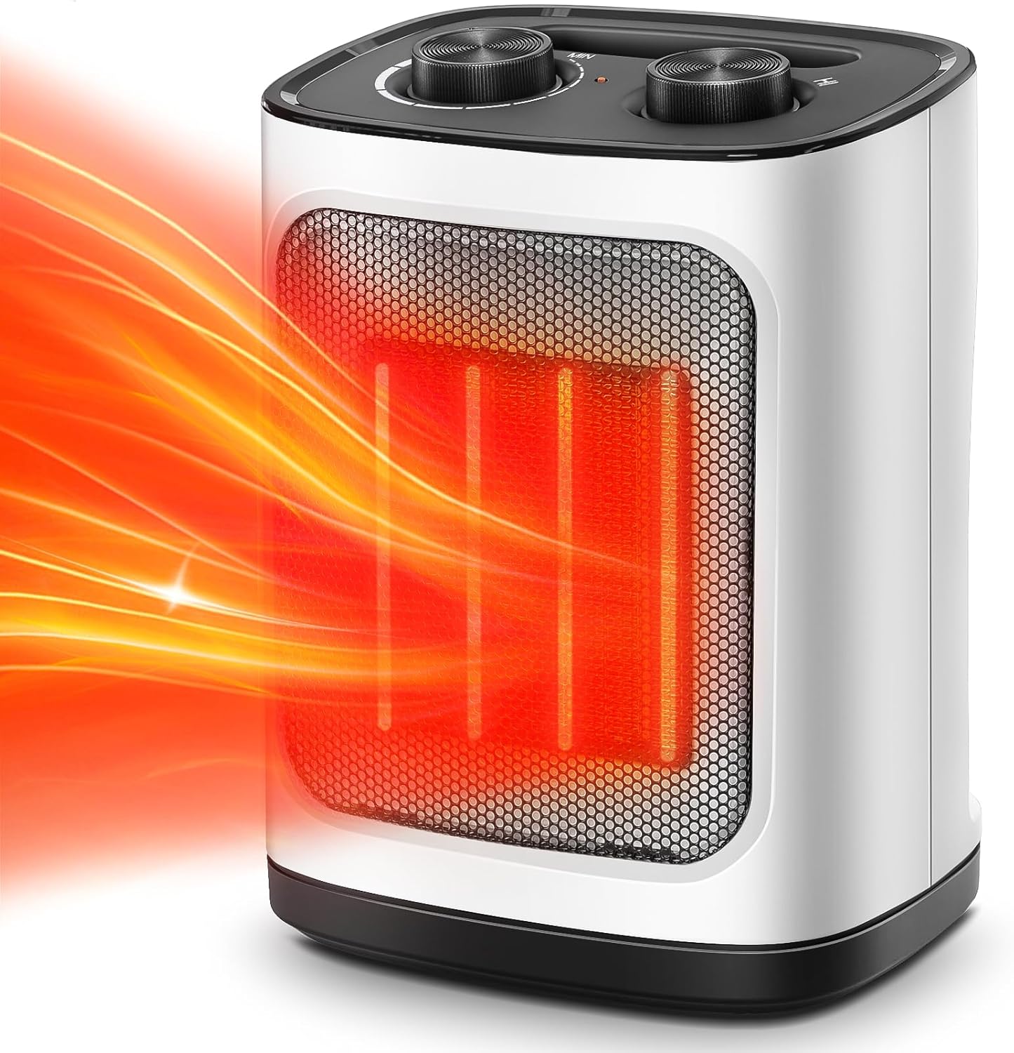 R.W.FLAME Portable Space Heater with Thermostat, Electric Space Heater,3 Modes