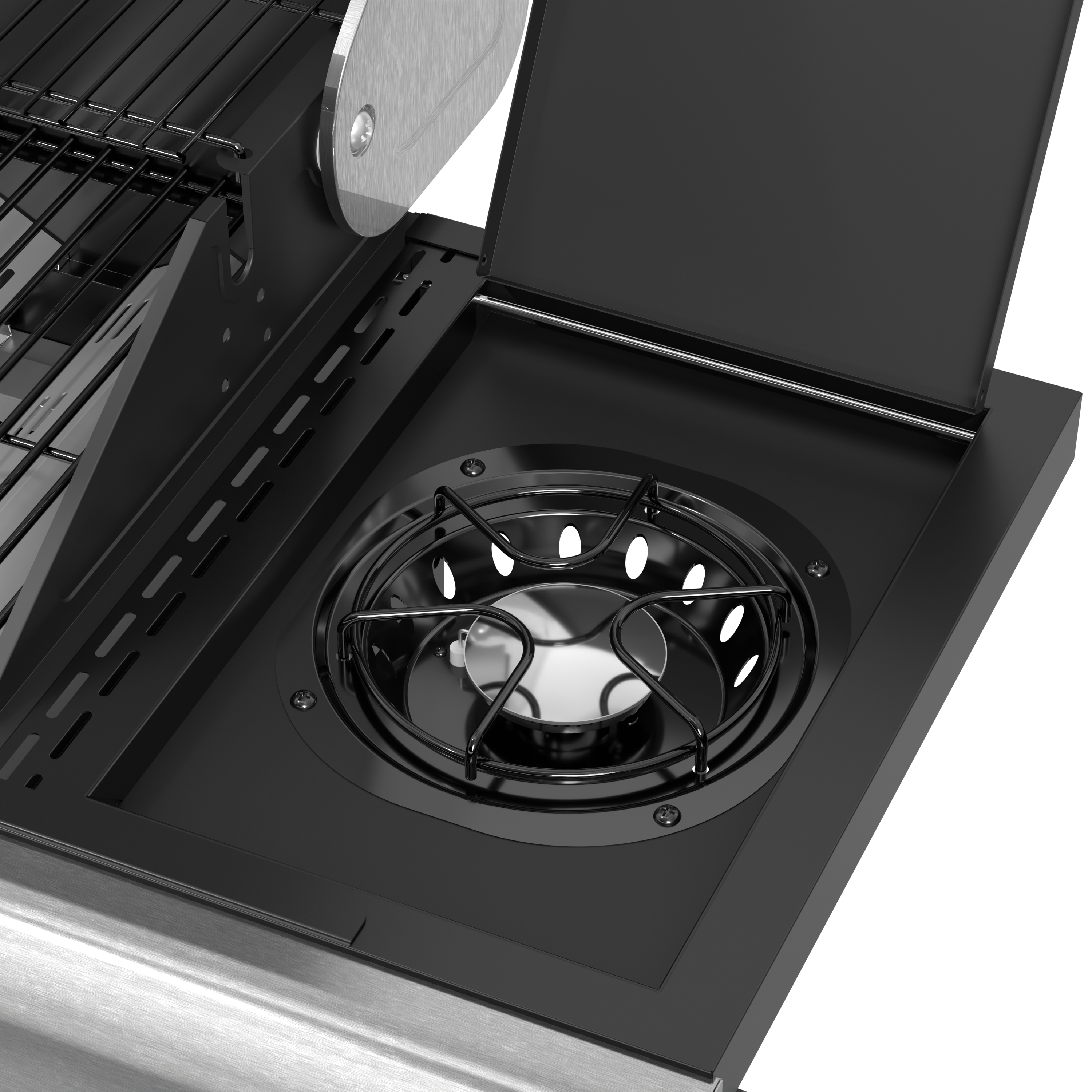 R.W.FLAME Outdoor Propane Gas BBQ Grill with Extra Side Burner