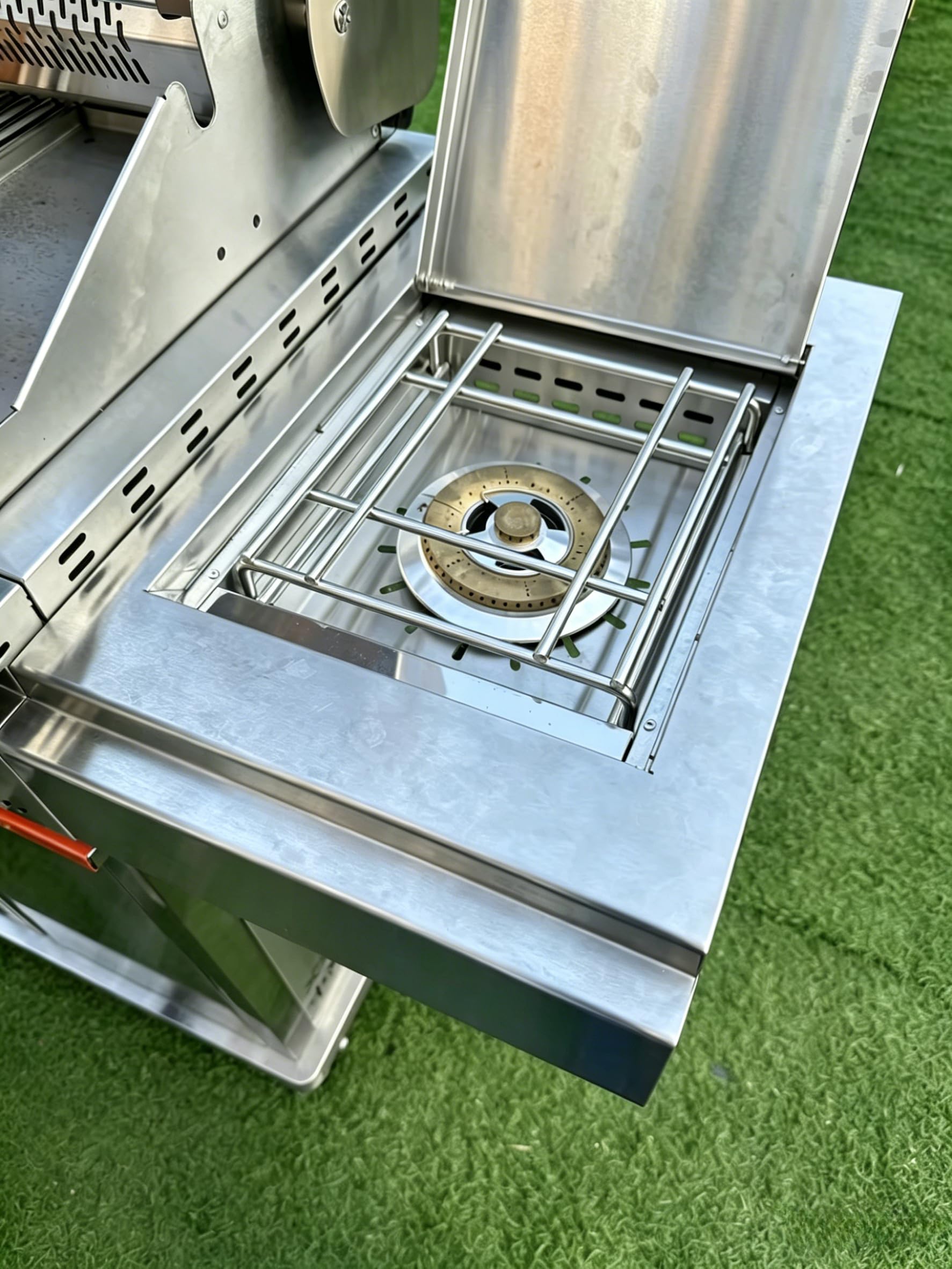 6-Burner Propane Gas Grill SUS304 Stainless Steel 52000 BTU with LED Lights