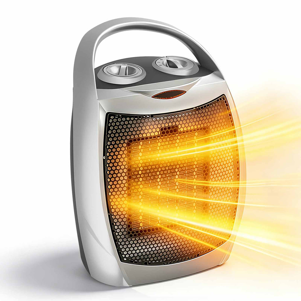 R.W.FLAME Portable Ceramic Space Heater with Adjustable Thermosta, 750W/1500W