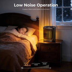 R.W.FLAME Portable Space Heater with Thermostat, Electric Space Heater,3 Modes