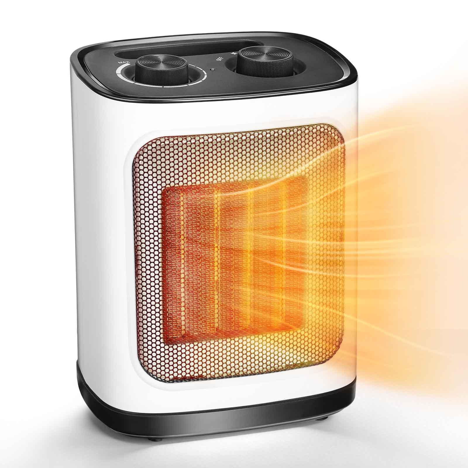 R.W.FLAME Portable Space Heater with Thermostat, Electric Space Heater,3 Modes