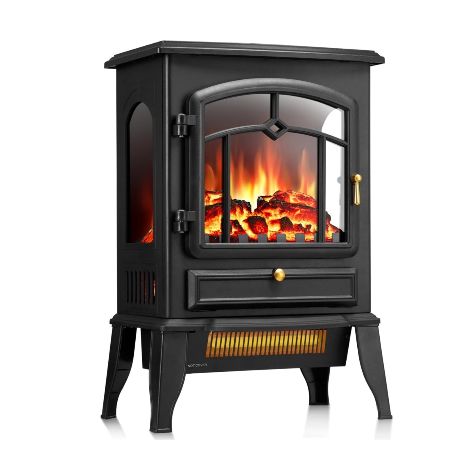 R.W.FLAME 3D Flame Electric Fireplace Stove Heater with Thermostat R.W.FLAME