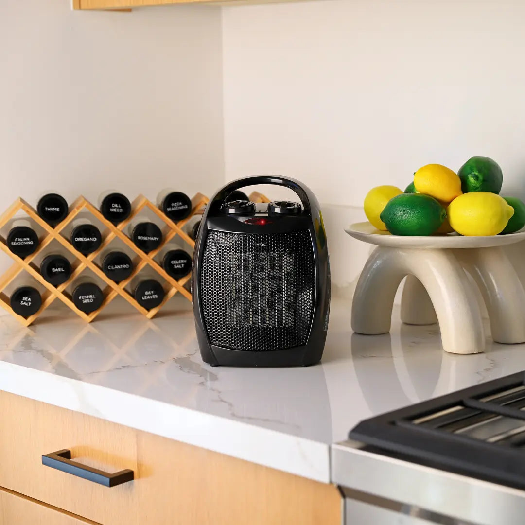 R.W.FLAME Portable Ceramic Space Heater with Adjustable Thermosta, 750W/1500W R.W.FLAME