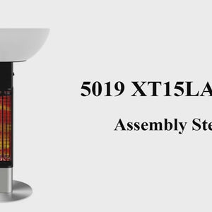 R.W.FLAME 1500W Electric Patio Heater|Waterproof Outdoor/Indoor