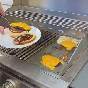 R.W.FLAME 4-Burner 32,000 BTU Propane Gas Grill Tabletop ALL-Thickened 304 Stainless Steel