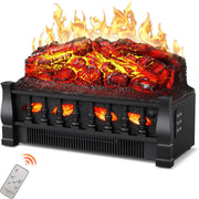 EchoGlow Ember 20" Log Set_R.W.FLAME Electric Fireplace Log Set Heater with Remote Control, 750W/1500W R.W.FLAME
