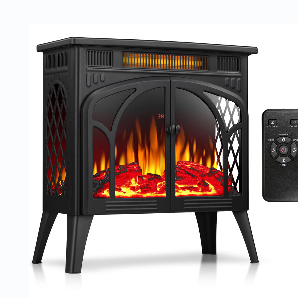 R.W.FLAME 25 Inch Electric Fireplace Stove Heater