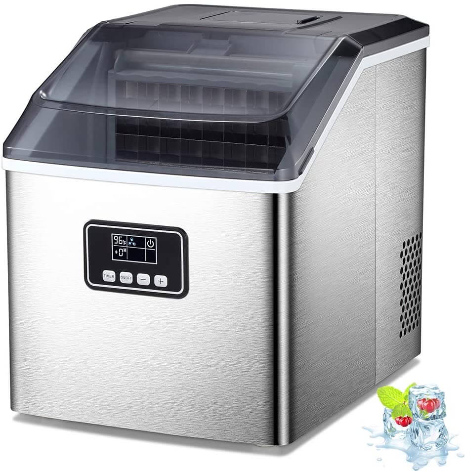 AG 40lbs ice maker-silver