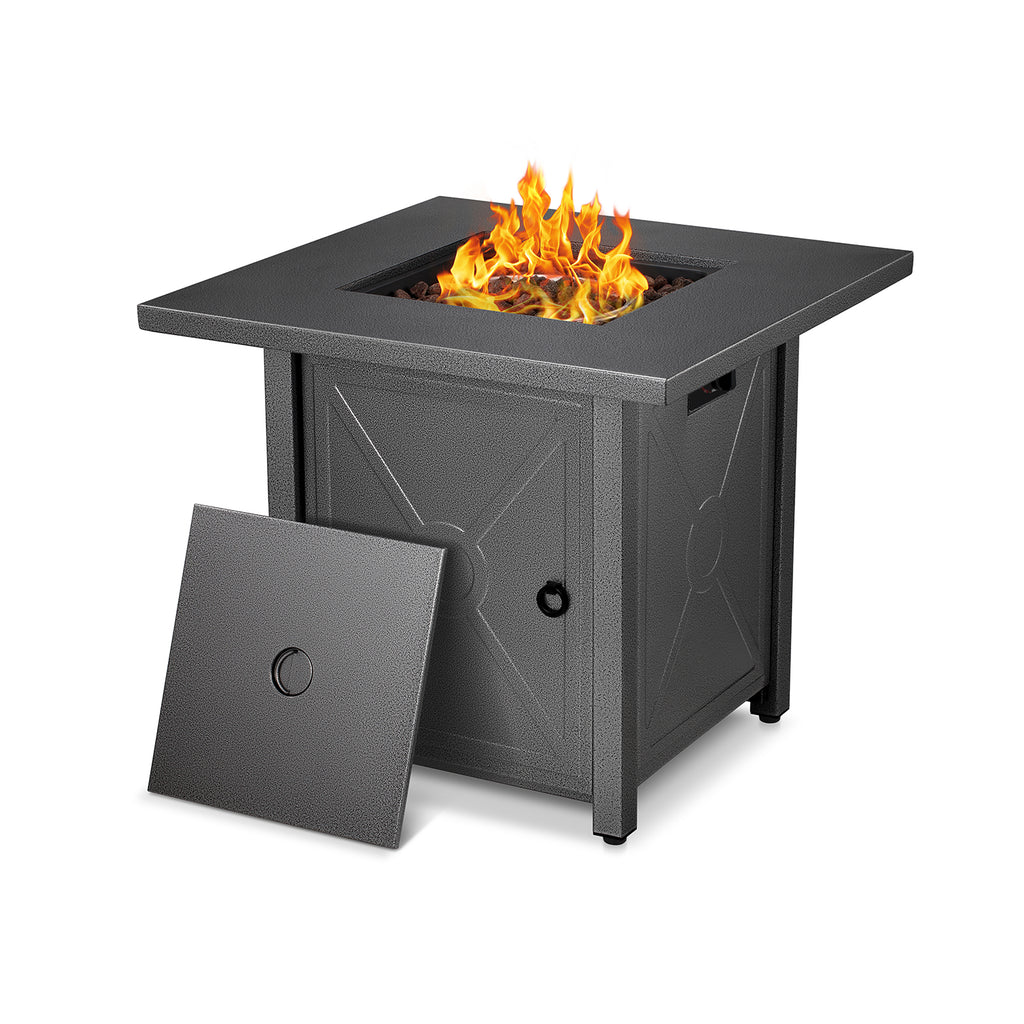 R.W.FLAME 28 inch Propane Fire Pit,2 in 1 Fire Pit Table 40,000 BTU
