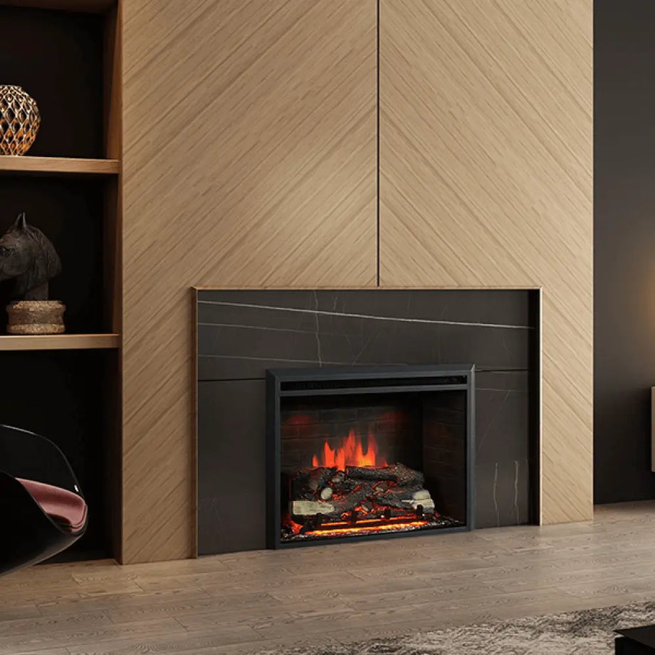 R.W.FLAME 36 Freestanding u0026 Recessed Electric Fireplace Insert, 750W-