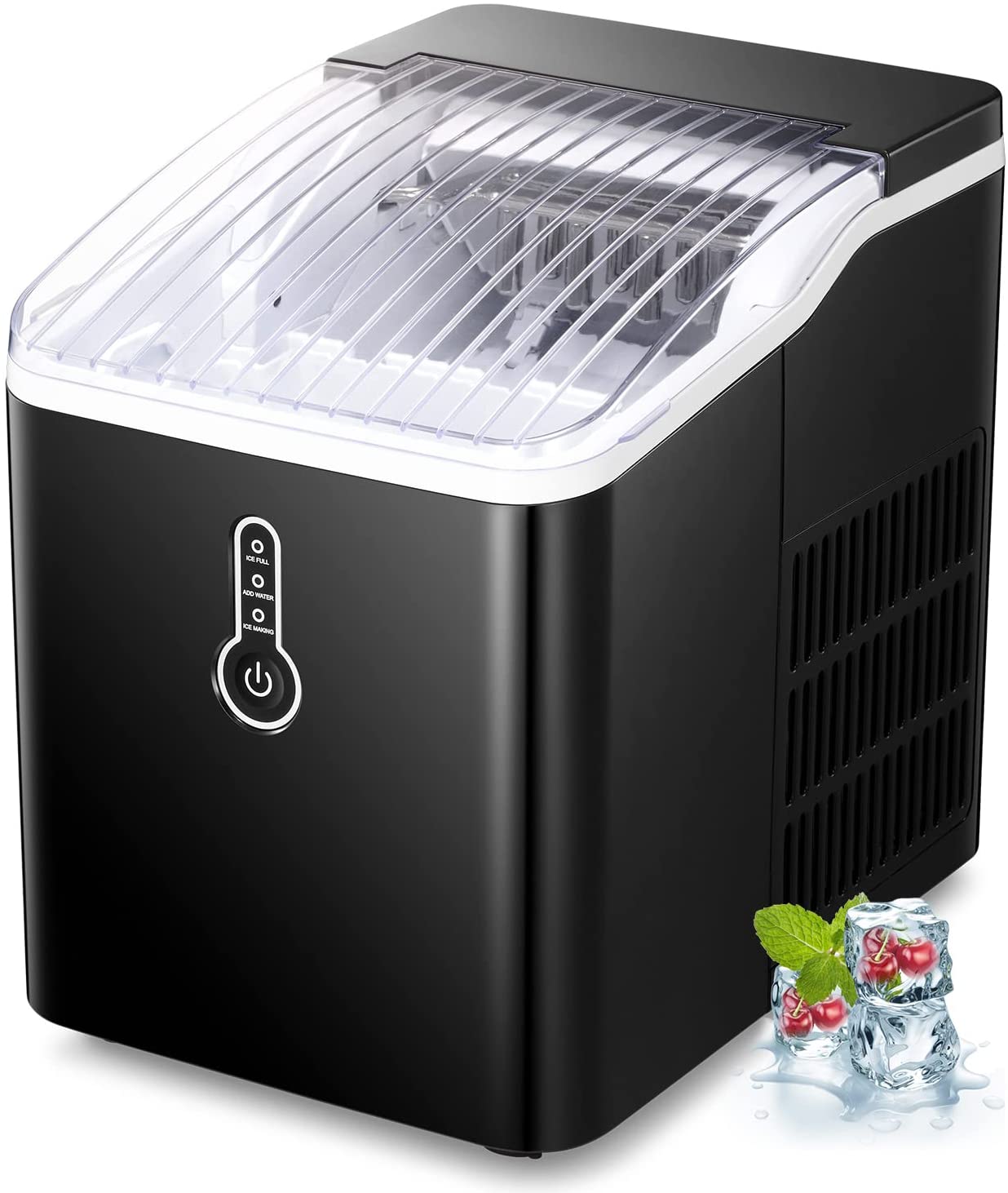 R.W.Flame Nugget Ice Maker Countertop,Portable Ice Maker Machine with –  R.W.FLAME