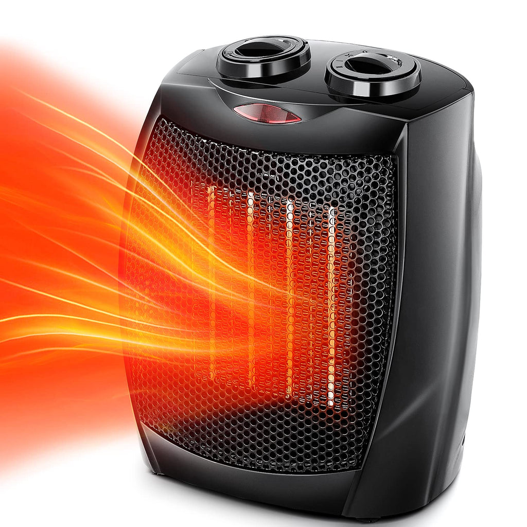 R.W.Flame Small Space Heater Electric Portable Heater Fan