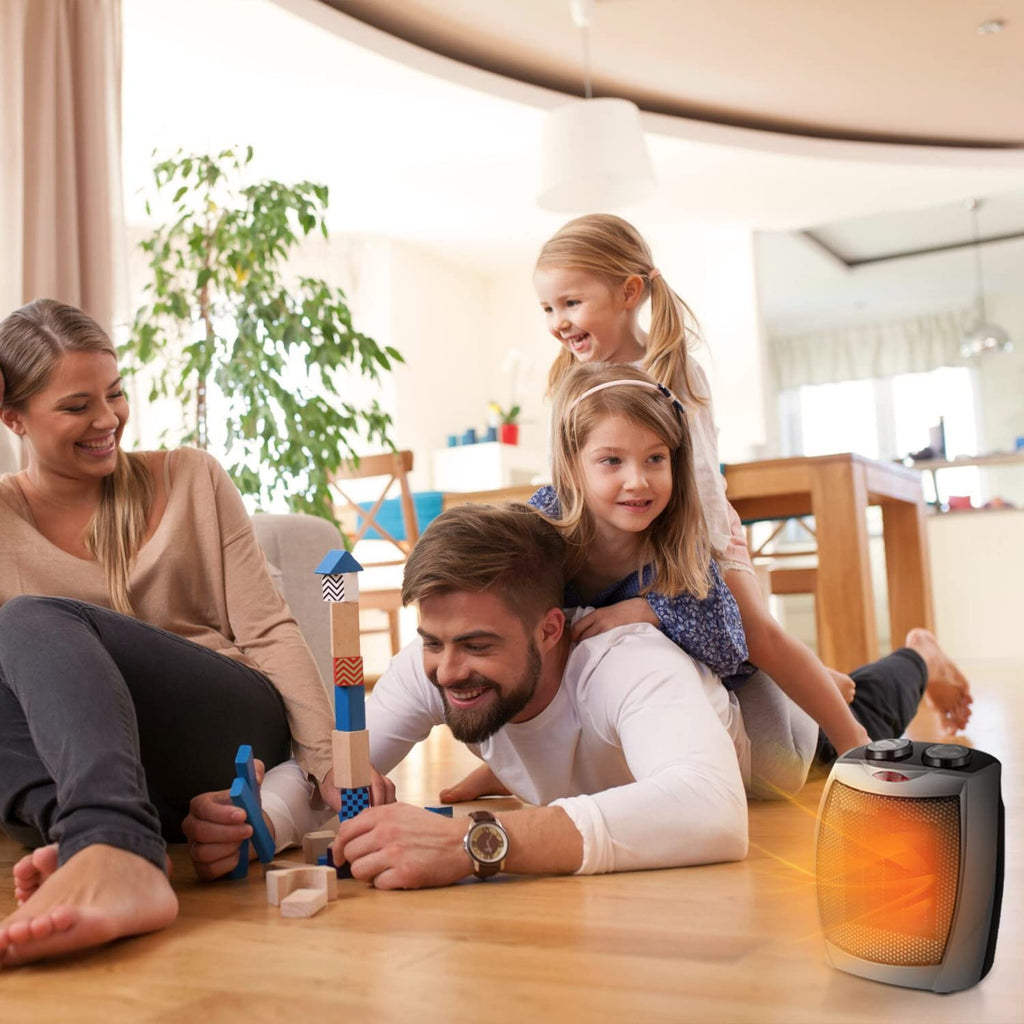 R.W.Flame Small Space Heater Electric Portable Heater Fan