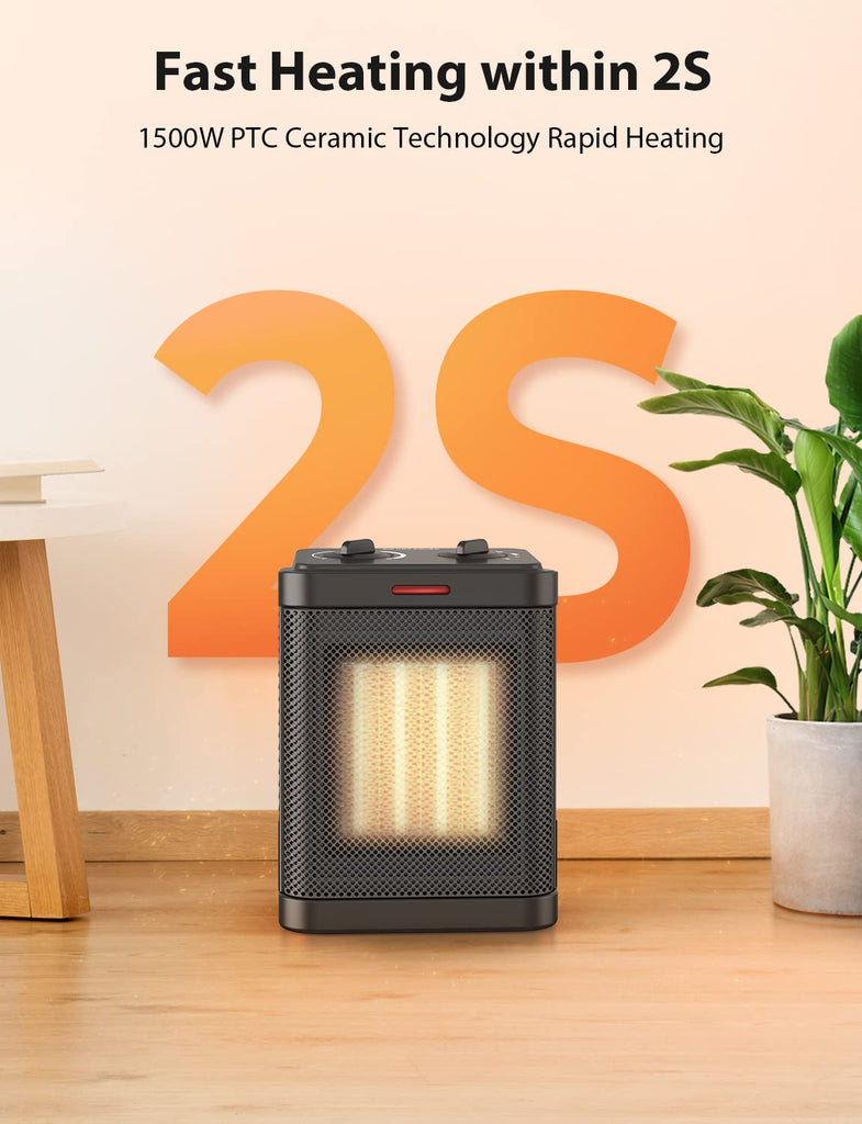 R.W.Flame Space Heater, Small Space Heater for Indoor Use