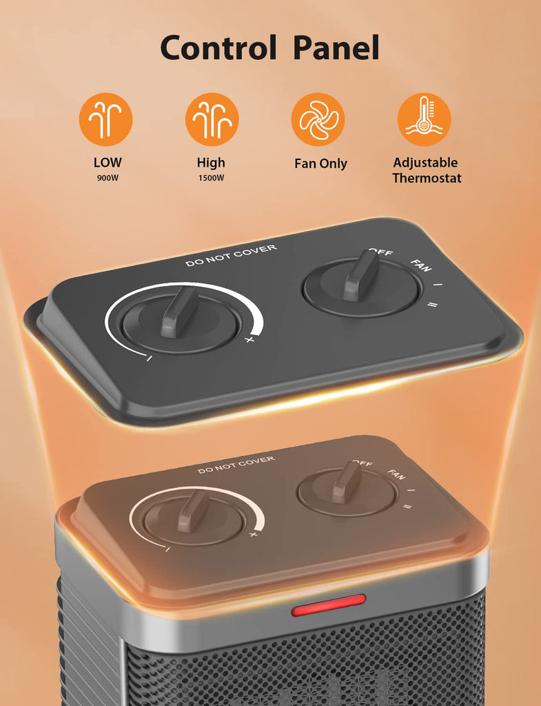 R.W.Flame Space Heater, Small Space Heater for Indoor Use