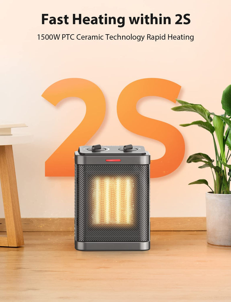R.W.Flame Space Heater, Small Space Heater for Indoor Use