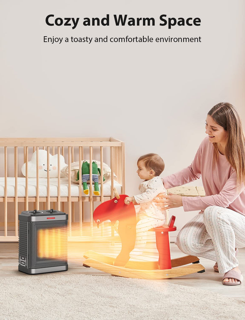 R.W.Flame Space Heater, Small Space Heater for Indoor Use