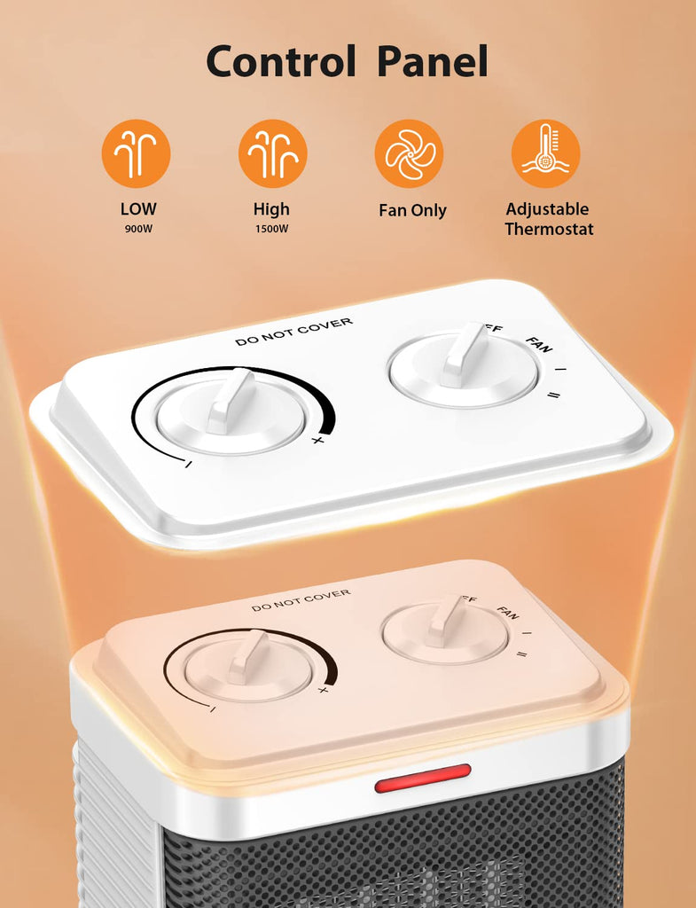 R.W.Flame Space Heater, Small Space Heater for Indoor Use