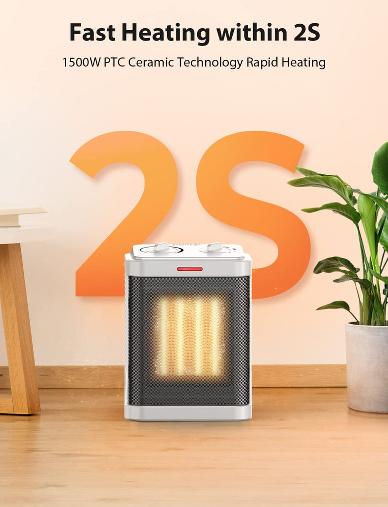 R.W.Flame Space Heater, Small Space Heater for Indoor Use